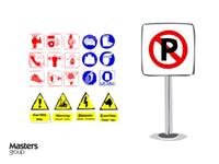 Prohibitive signs - Security signs - Parking signs