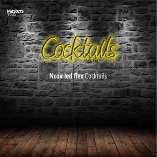 Νέον led flex Cocktails φωτεινή επιγραφή