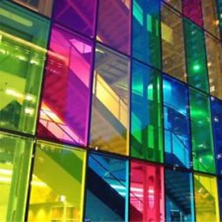 Coloured glass films