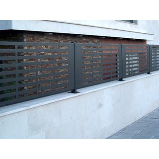 Decorative metal panels for home railings